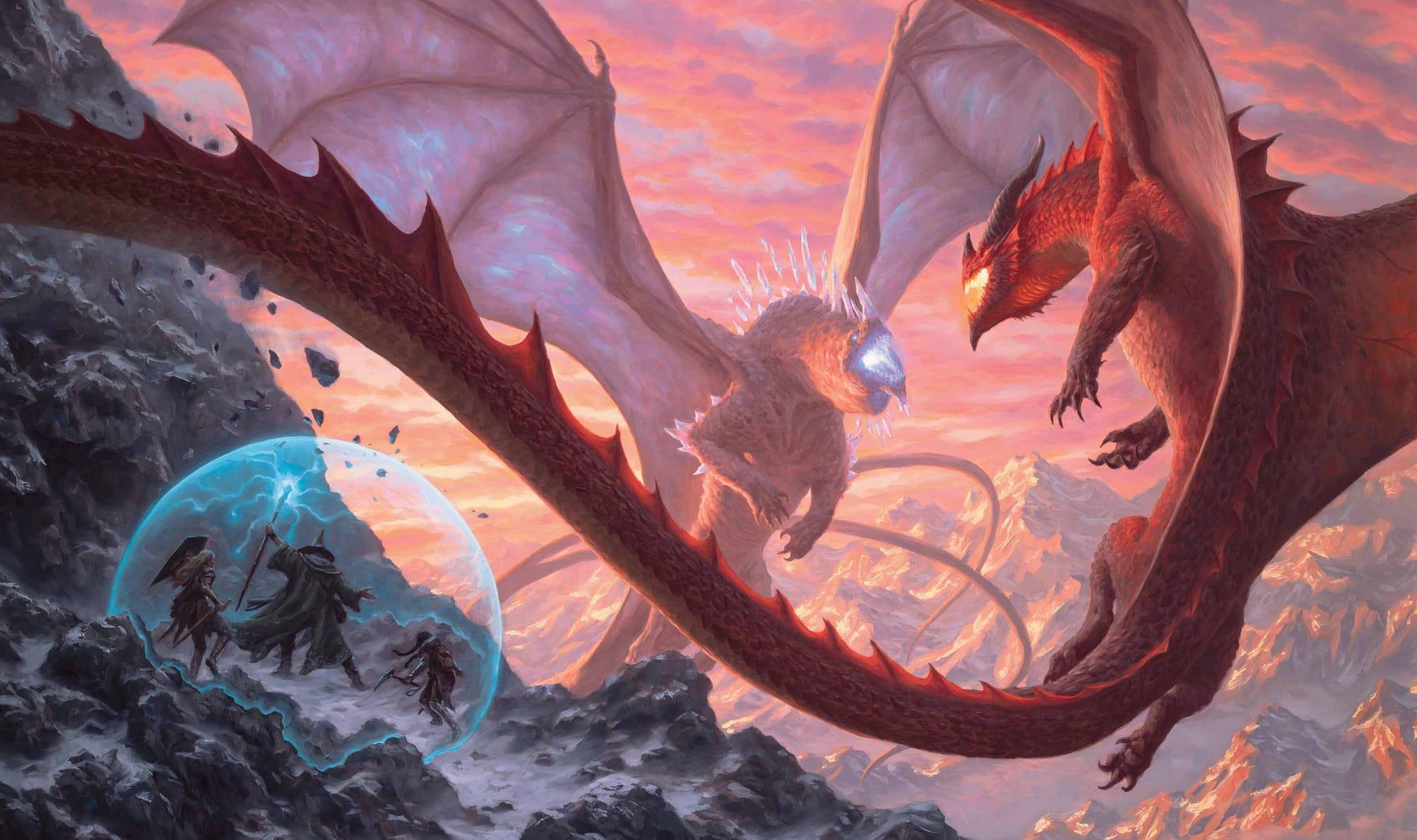 Artwork for Dungeons & Dragons sourcebook, Fizban's Treasury of Dragons